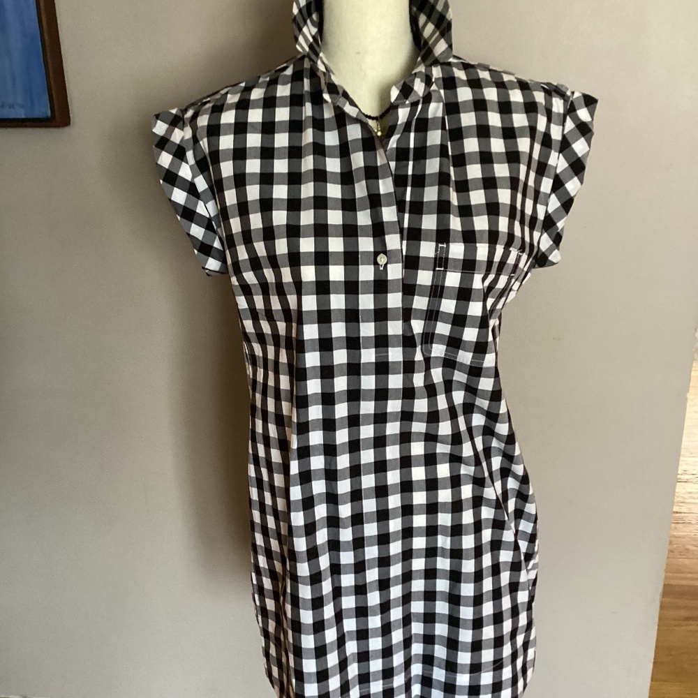 Buffalo check style cotton dress J Crew